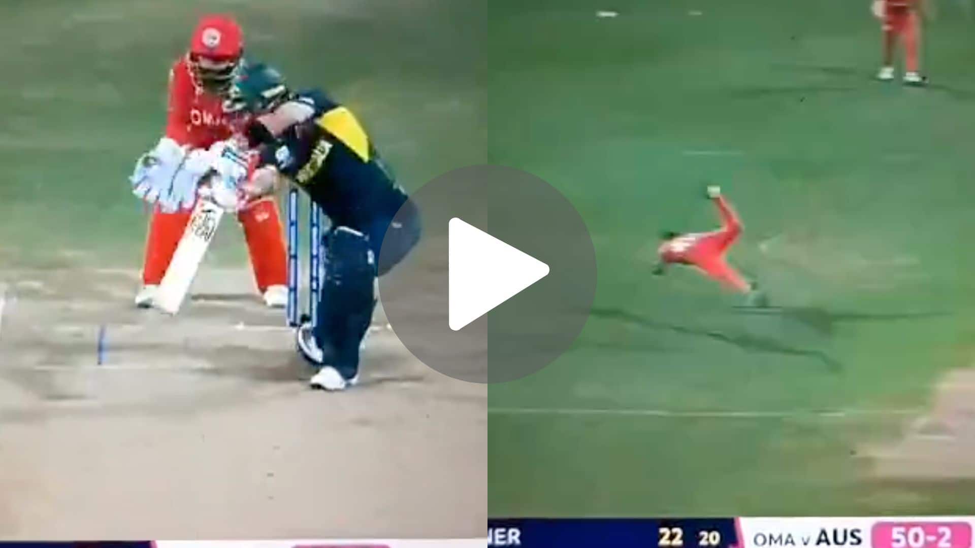 [Watch] Aqib Ilyas Takes 'Catch Of T20 WC 2024' As Maxwell Records A Golden Duck vs Oman